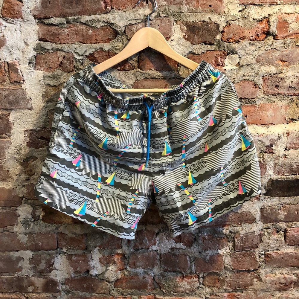 Chubbies Bathing Suit - Original Print Grey - L/M